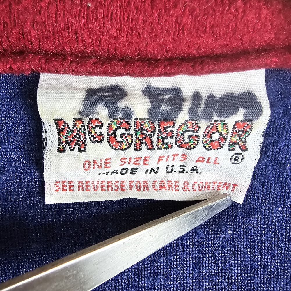 Vintage 70s McGregor Robe One Size Loungewear Smoking Jacket No Belt Made USA - Picture 6 of 13
